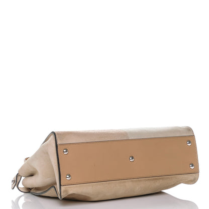 Fendi Suede Patent Gradient Medium Peekaboo Iconic Satchel Nude Multicolor 4 of 6