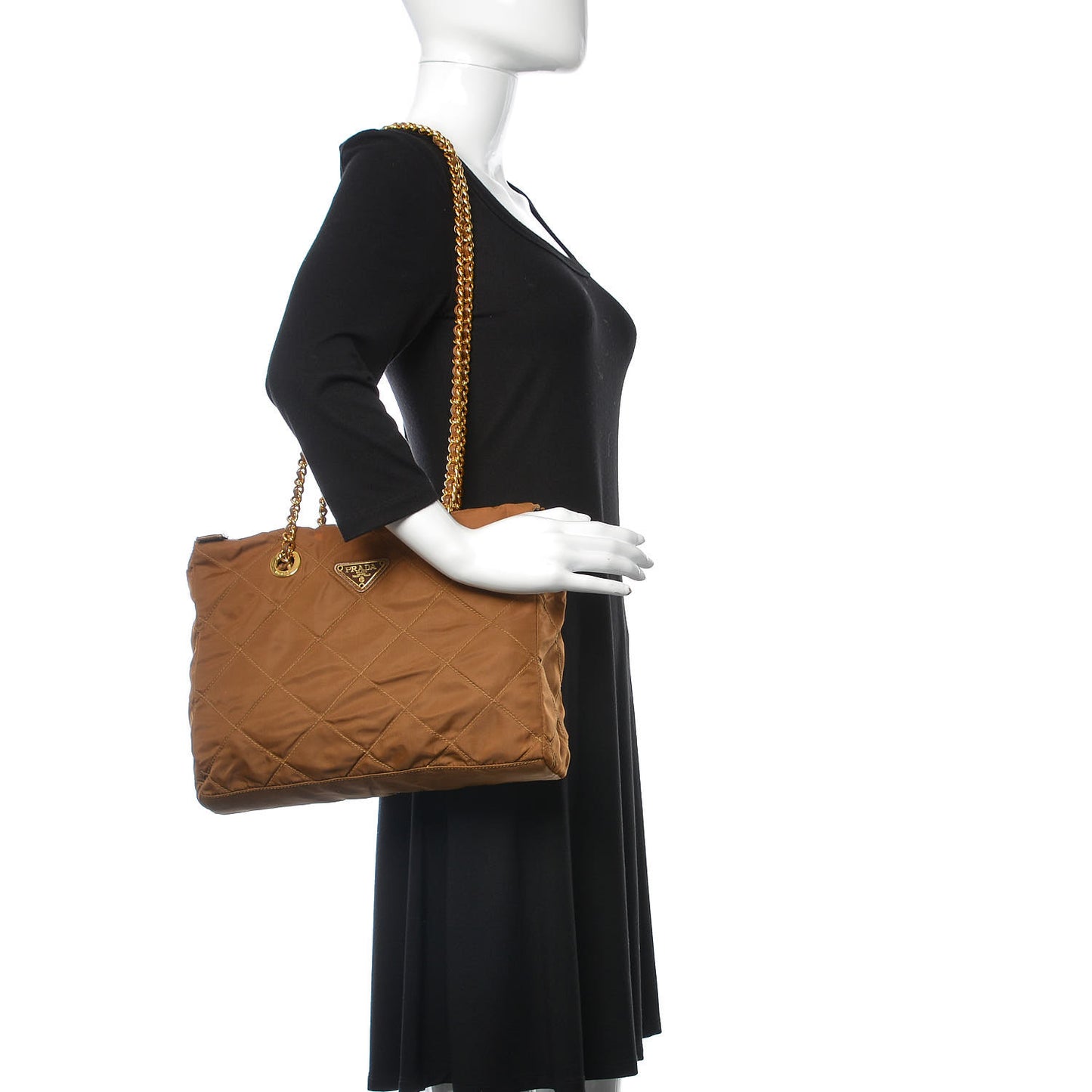 Nylon Tessuto Impuntu Quilted Shoulder Bag Corinto