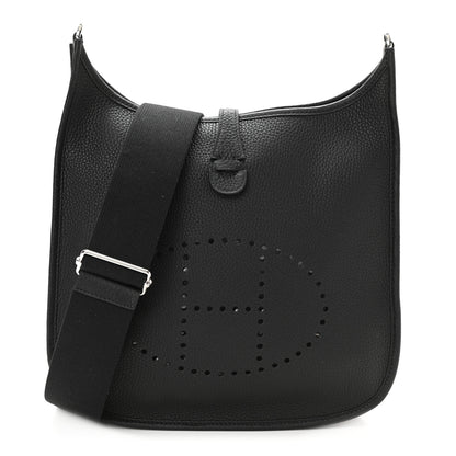 Hermes Taurillon Clemence Evelyne III PM Black 1 of 11