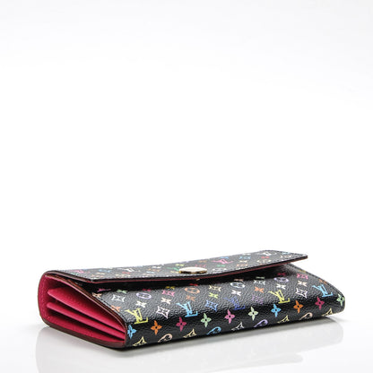 Louis Vuitton Monogram Multicolor Sarah Wallet Black Grenade 4 of 7