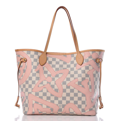 Louis Vuitton Damier Azur Tahitienne Neverfull MM 3 of 11