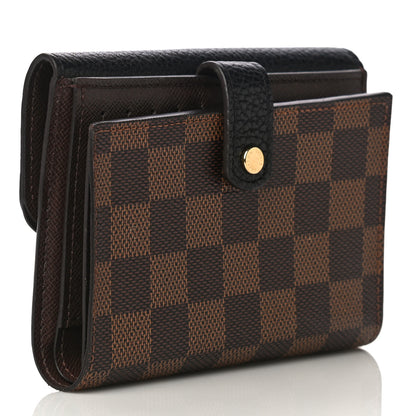 Louis Vuitton Damier Ebene Normandy Compact Wallet Black 3 of 15