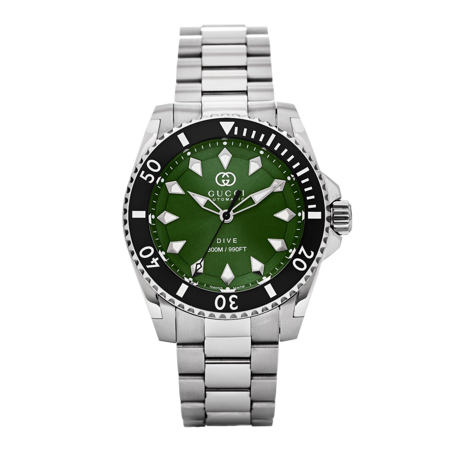 Stainless Steel 40mm Dive Automatic Watch Green