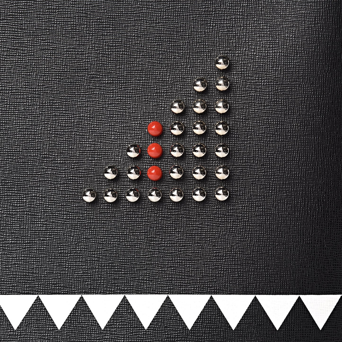 Vitello Elite Studded Monster Medium 2Jours Tote Black