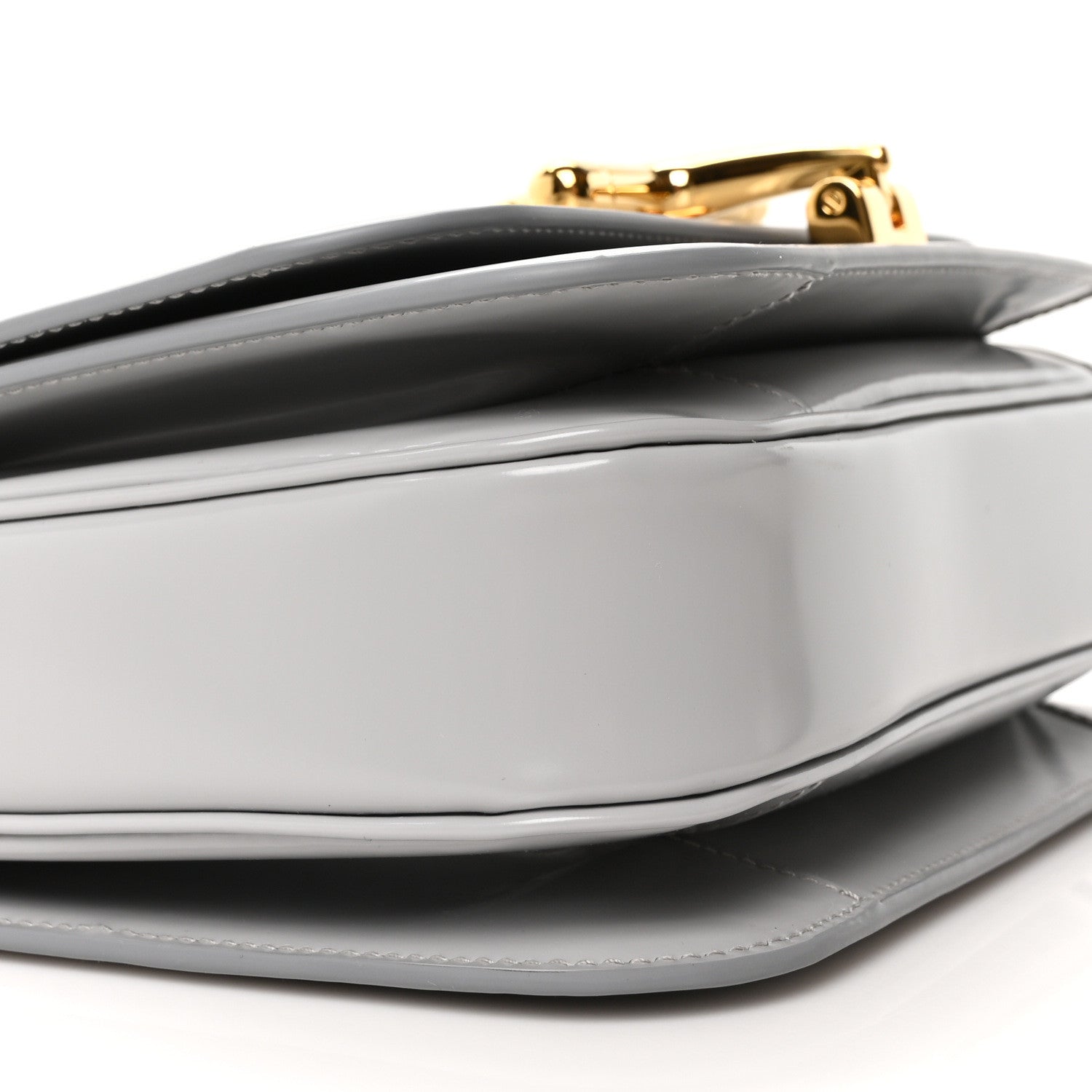 Gucci Calfskin Siena Shoulder Bag Grey 9 of 10