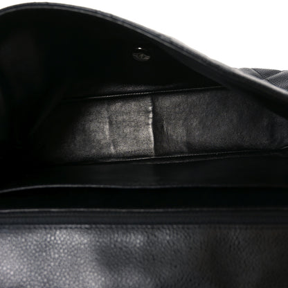 Chanel Caviar Quilted Jumbo Single Flap Black 5 of 10