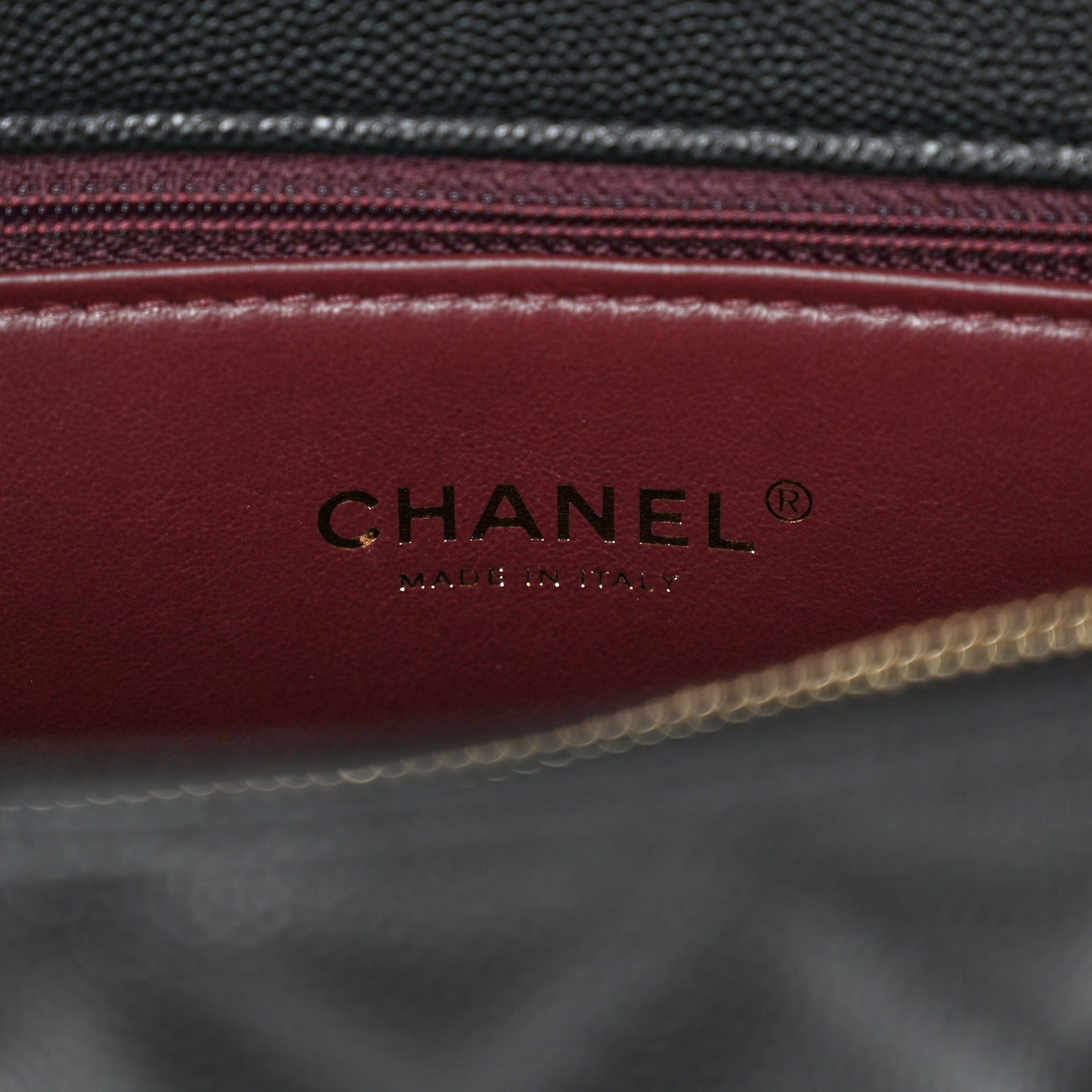 Caviar Quilted Small Coco Handle Flap Black