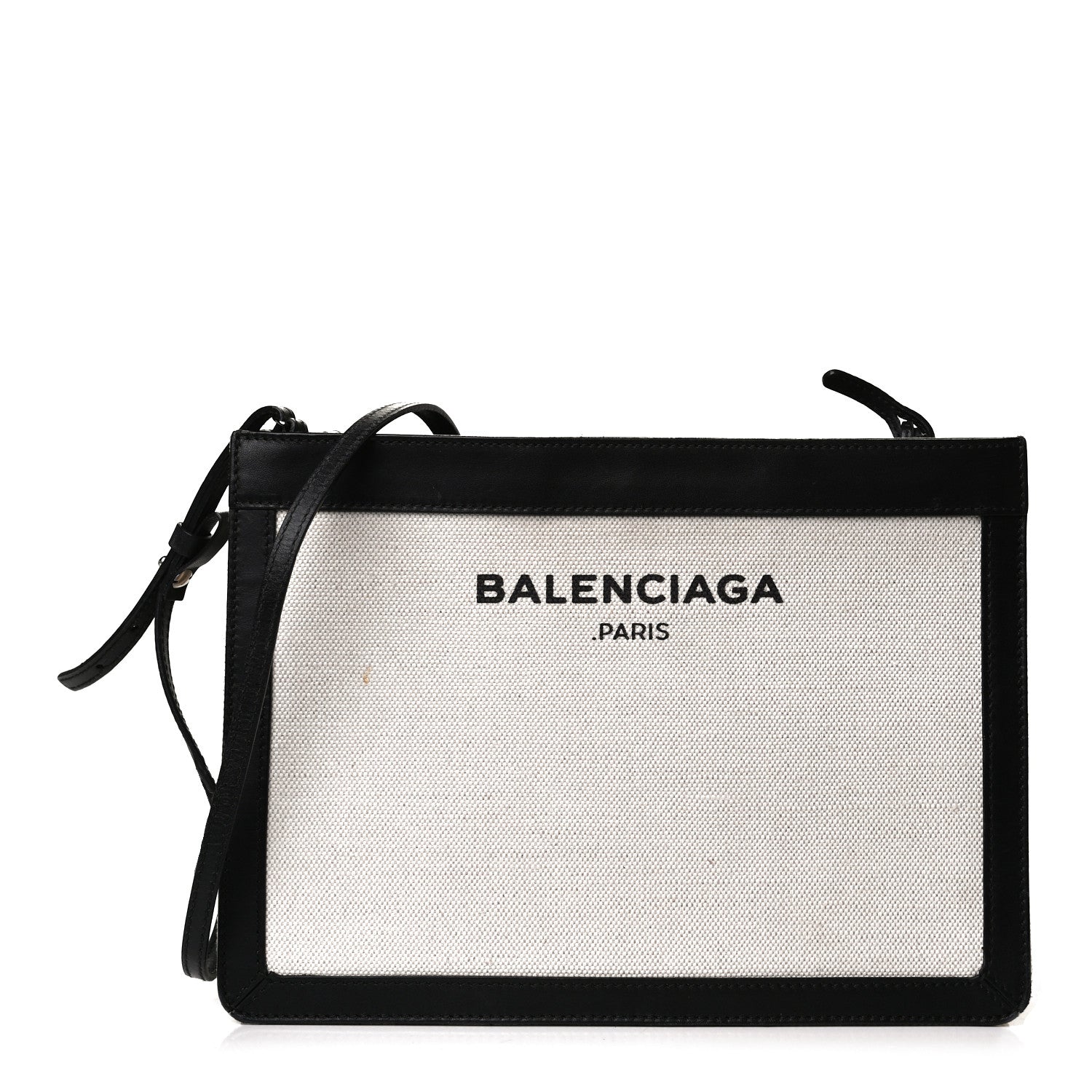 Balenciaga Cotton Canvas Pochette Crossbody Bag Black 1 of 9