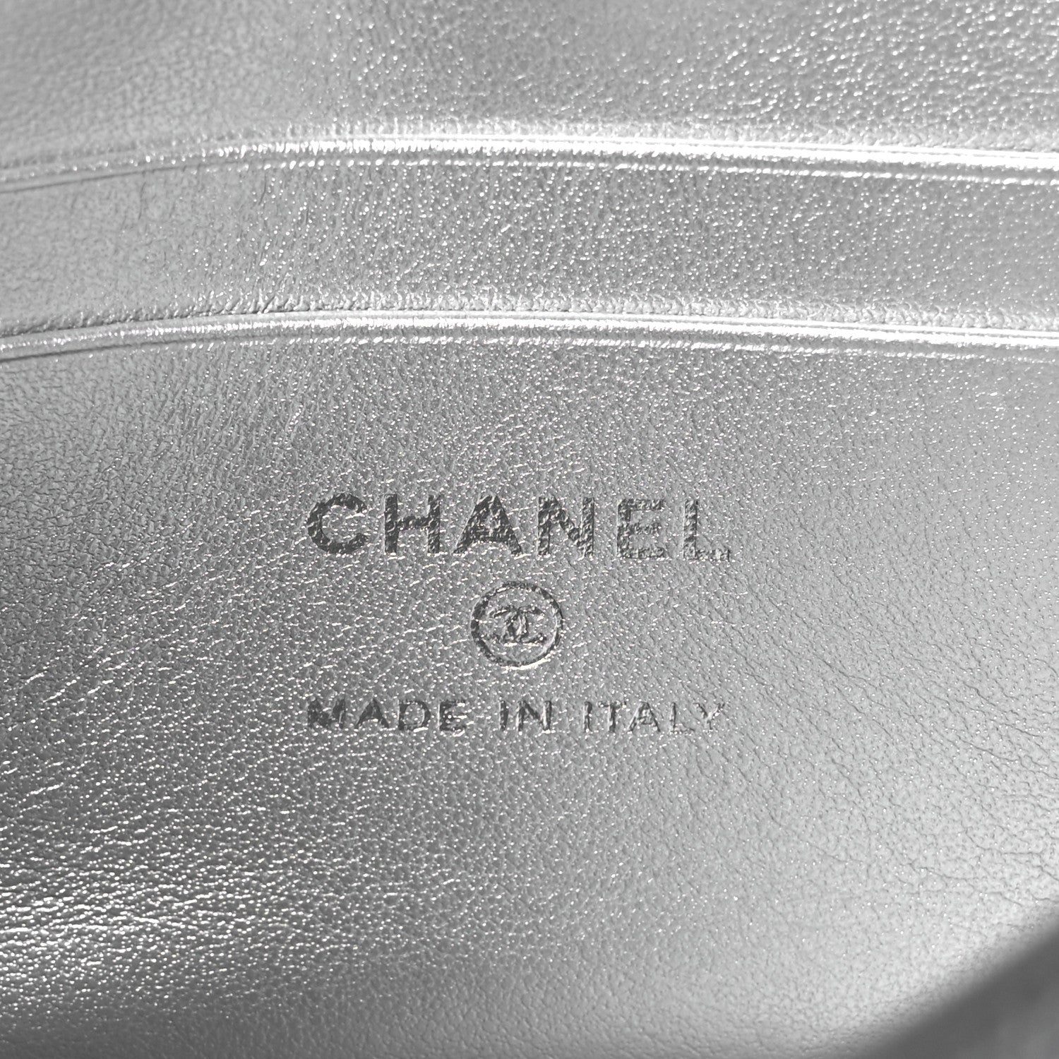 Chanel Metallic Caviar Quilted Coco Handle Clutch With Chain Silver 7 of 11