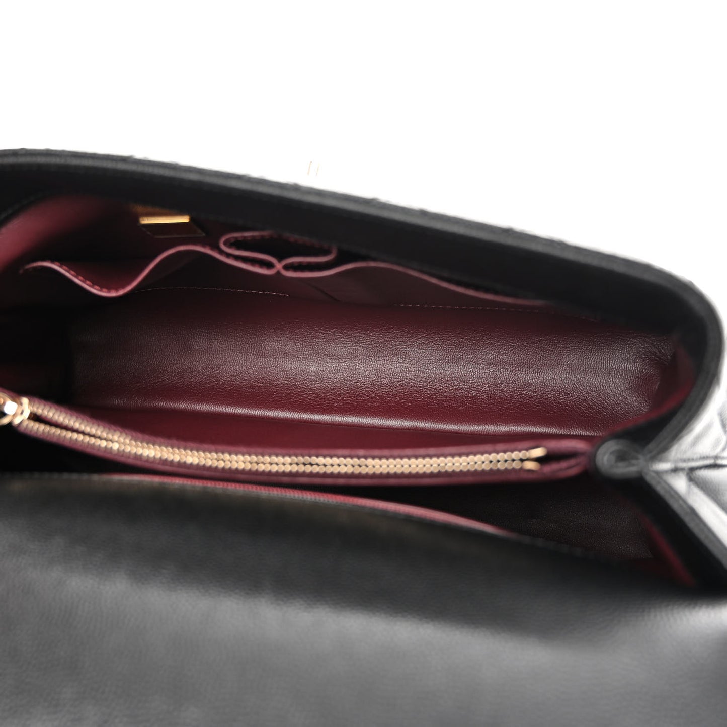 Caviar Quilted Small Coco Handle Flap Black