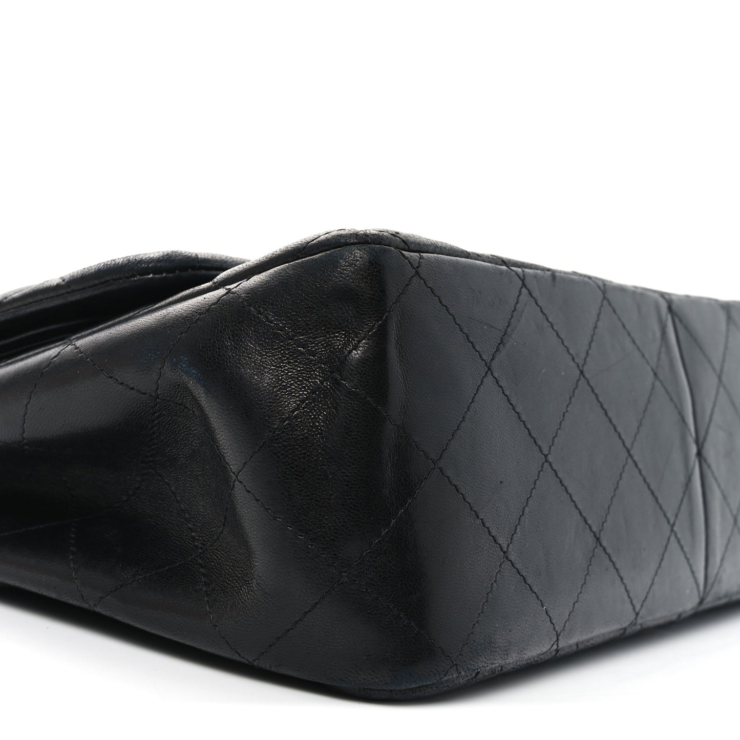 Lambskin Quilted Jumbo Double Flap So Black