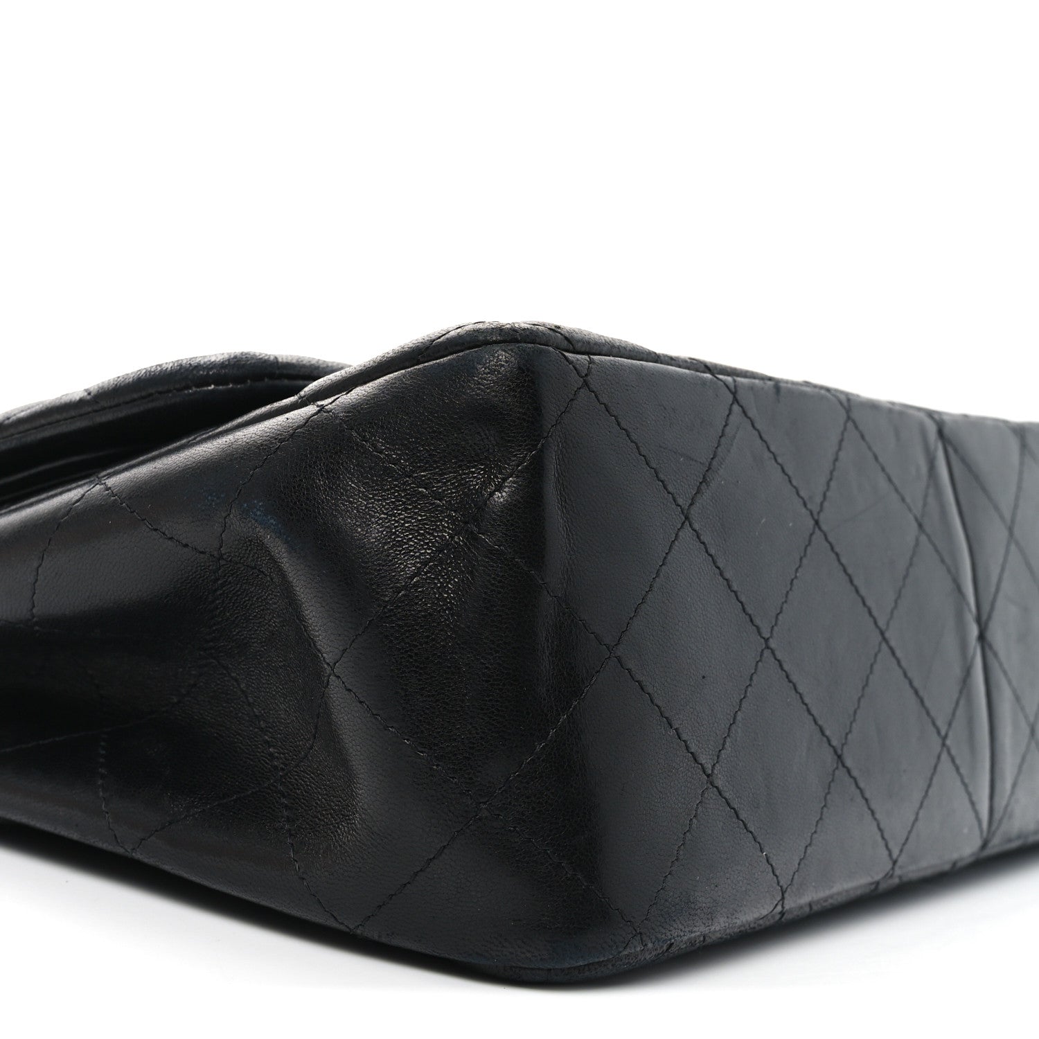 Chanel Lambskin Quilted Jumbo Double Flap So Black 9 of 11