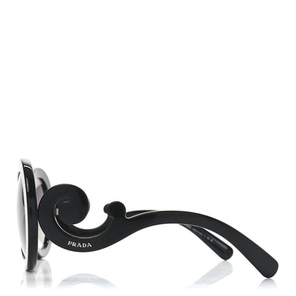 Prada Baroque Sunglasses SPR 27N Black 3 of 7