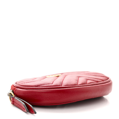 Gucci Azalea Calfskin Matelasse GG Marmont Multi Belt Bag 95 38 Romantic Cerise 9 of 21