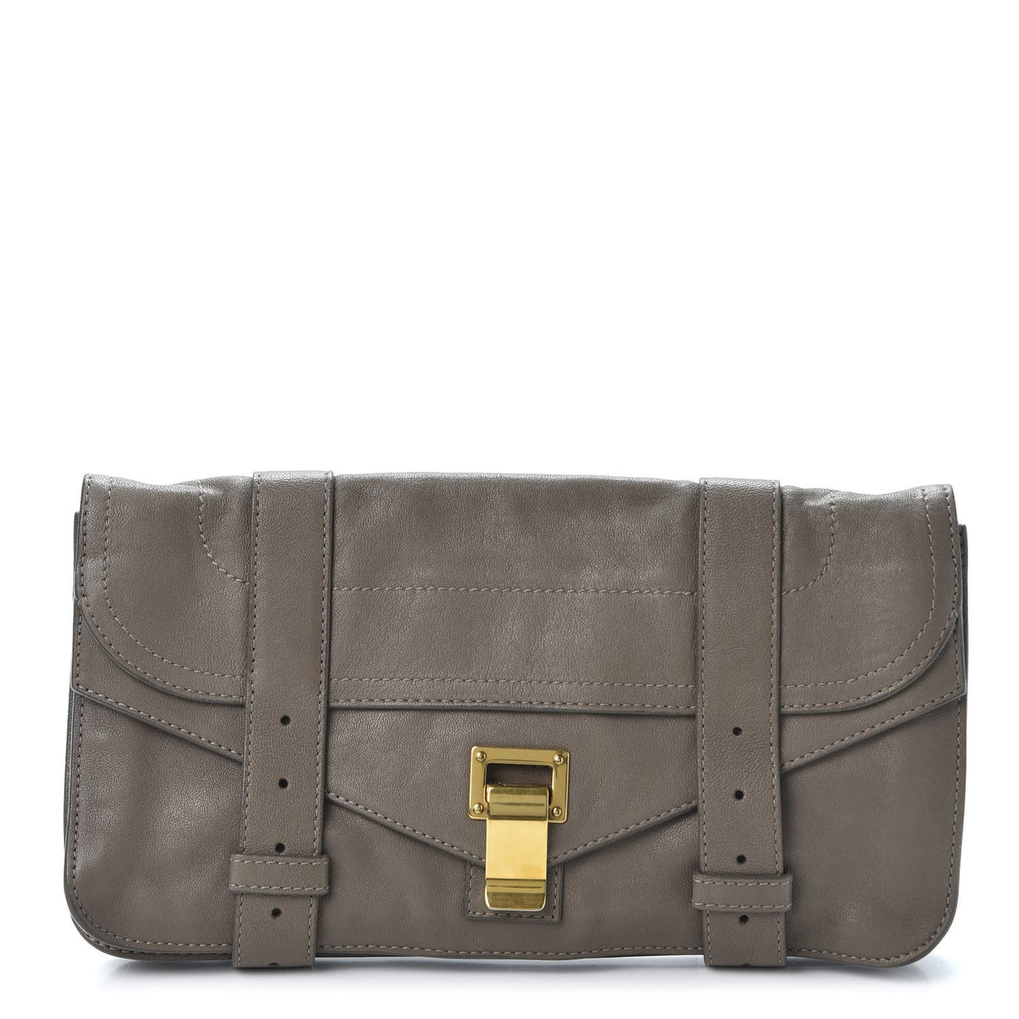 Lambskin PS1 Pochette Clutch Smoke