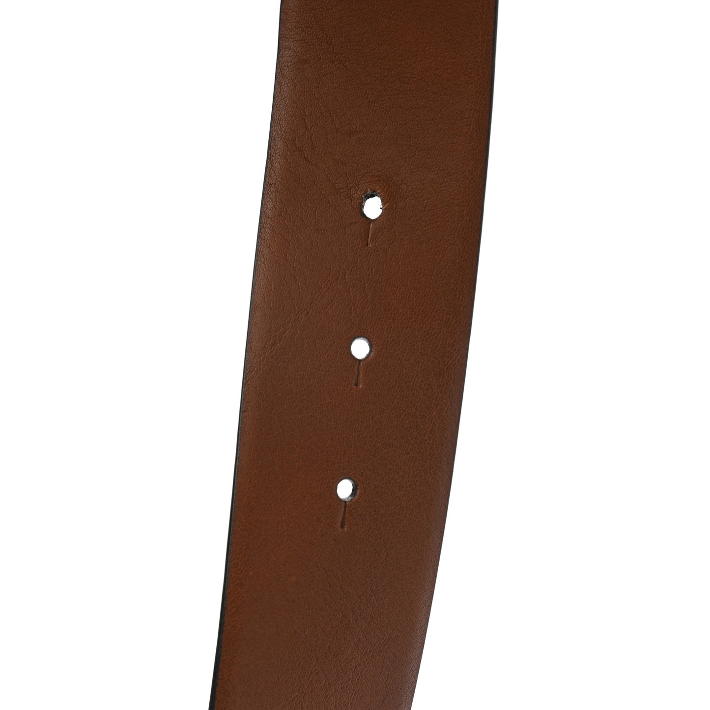 Glossy Calfskin VLogo Reversible 40mm Belt 80 32 Saddle Brown Black