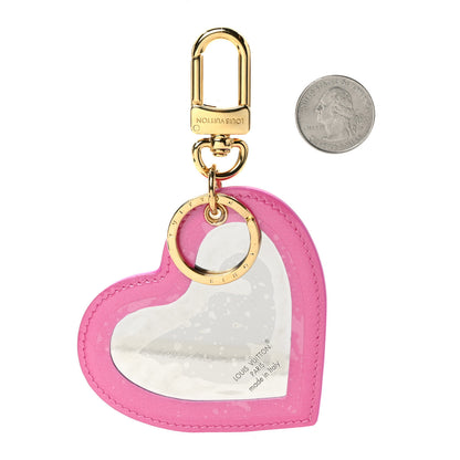 Louis Vuitton Vernis See Your Love Heart Key Holder Bag Charm Pink 2 of 4