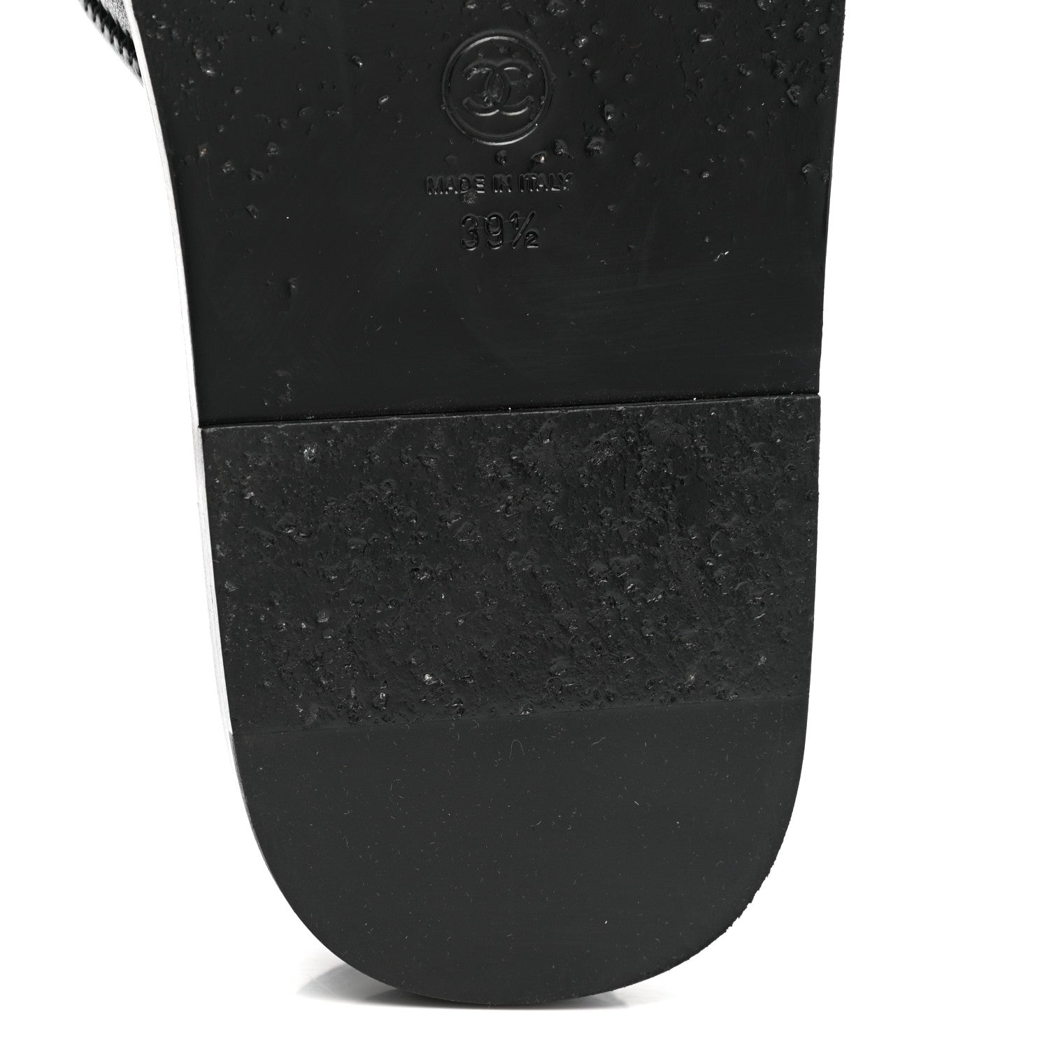 Chanel Lambskin Cha-Nel Mule Sandals 39.5 Black Multicolor 10 of 11