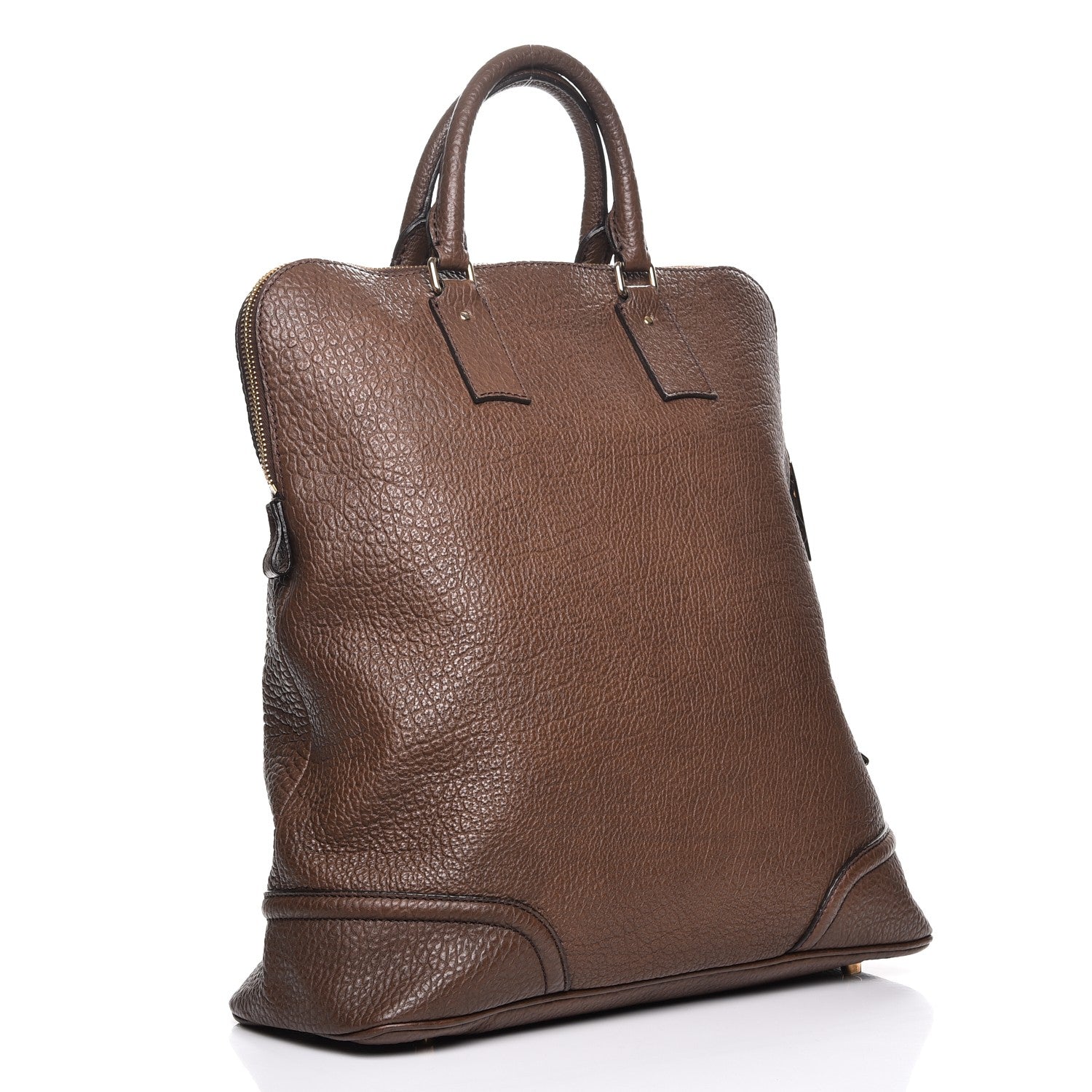 Burberry Grainy Calfskin Mens Holdall Tote Brown 3 of 9