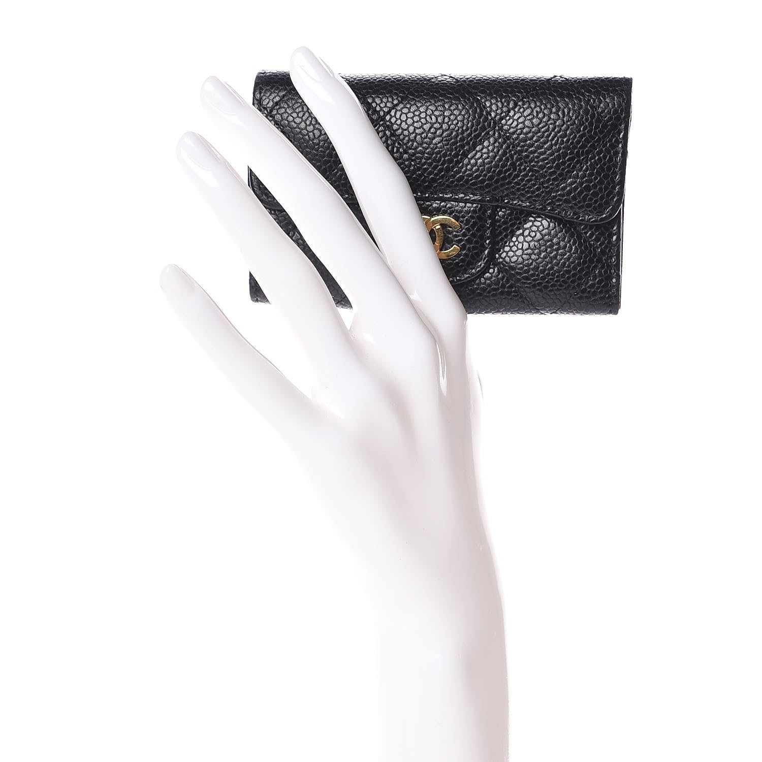 Chanel Caviar Quilted 6 Key Holder Black 2 of 10