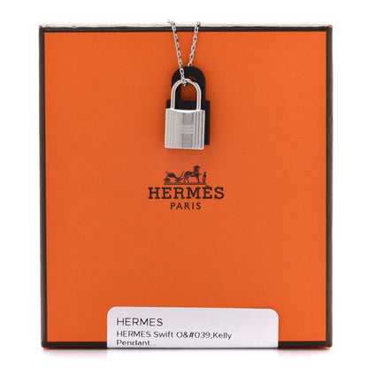 Hermes Swift O'Kelly Pendant Necklace Black 8 of 8
