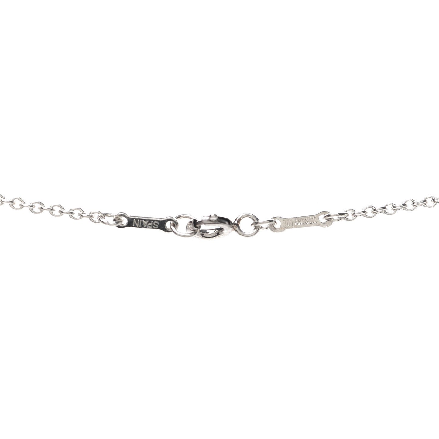 Sterling Silver 22mm Elsa Peretti Open Heart Pendant Necklace