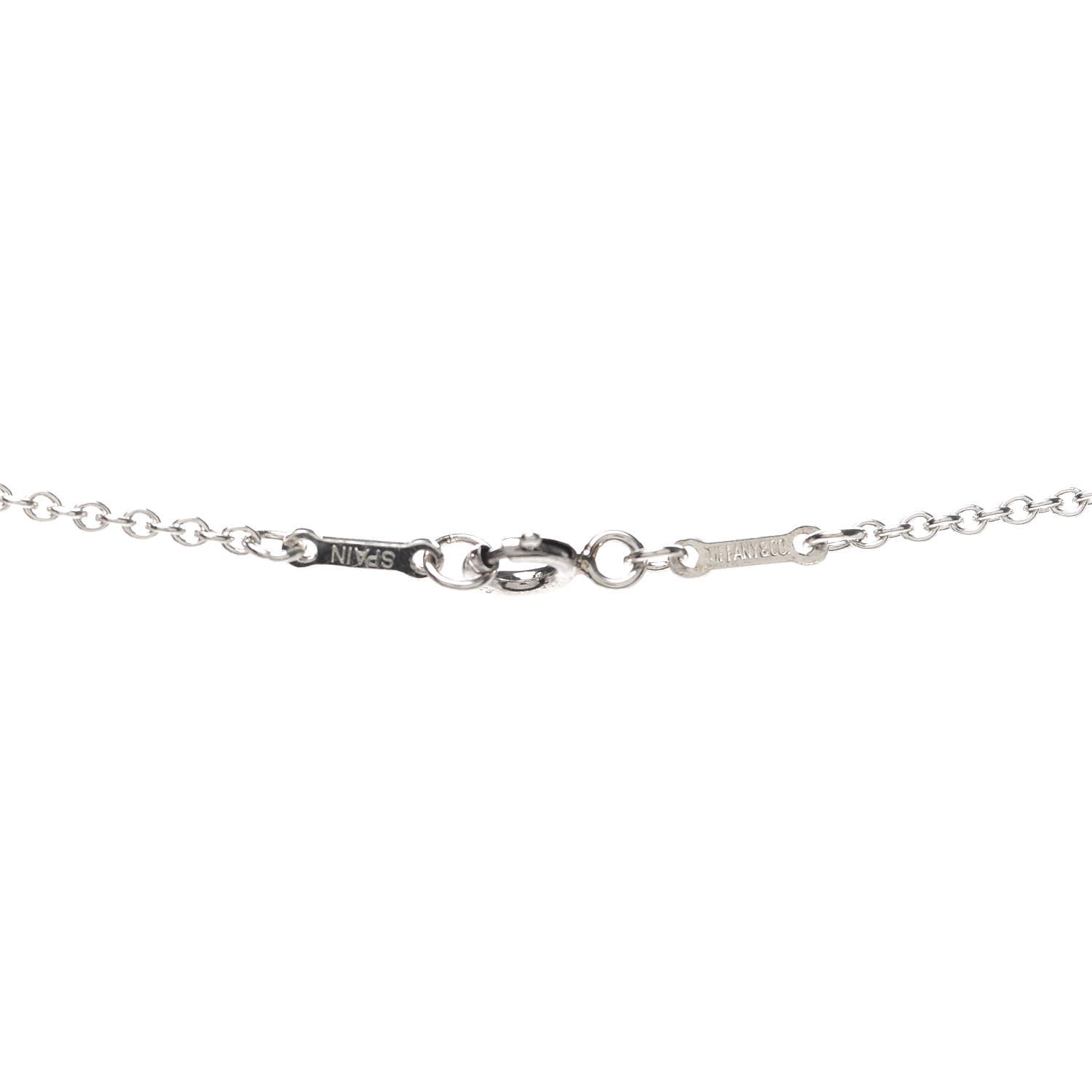 Tiffany Sterling Silver 22mm Elsa Peretti Open Heart Pendant Necklace 5 of 6