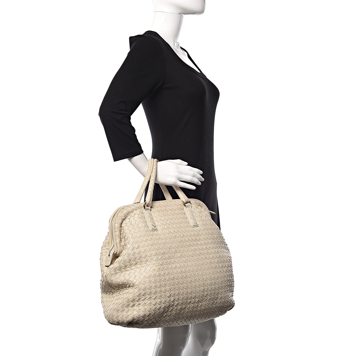 Bottega Veneta Nappa Intrecciato Frame Tote Colonial 2 of 12
