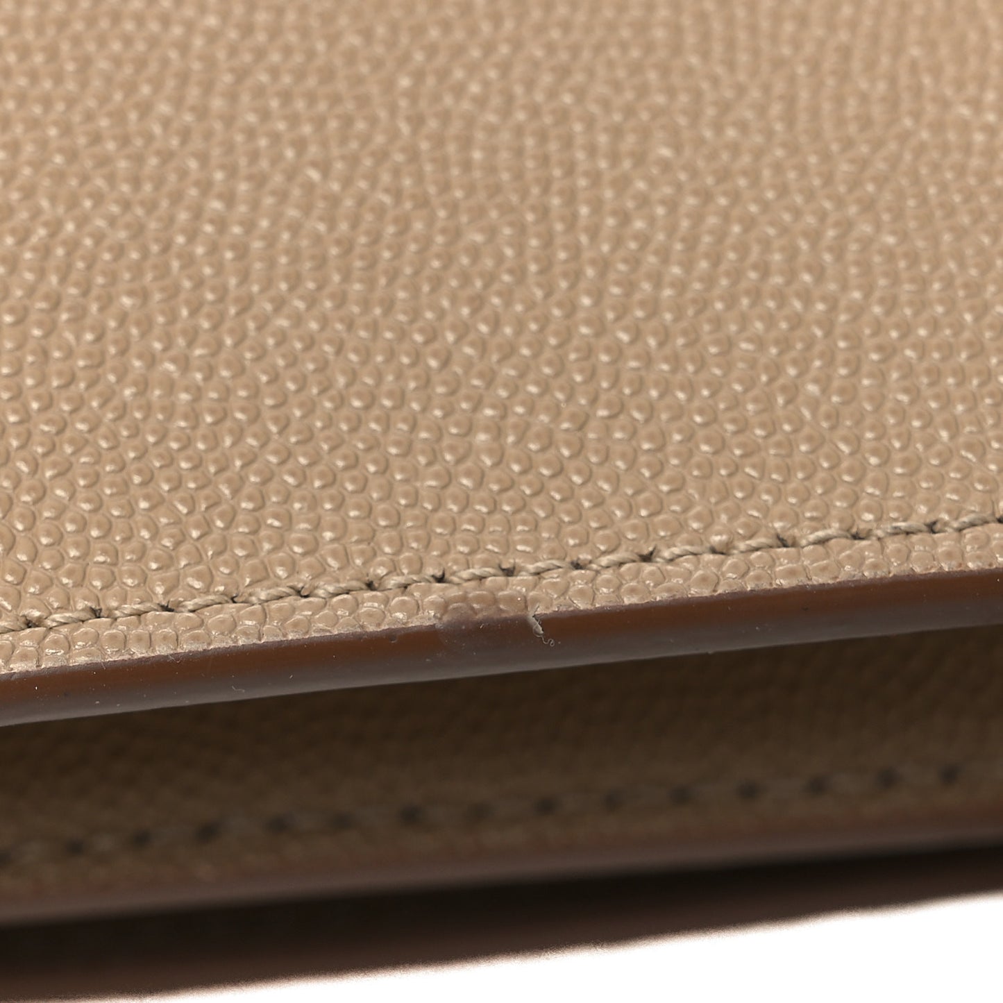 Grained Calfskin Small TB Bag Oat Beige