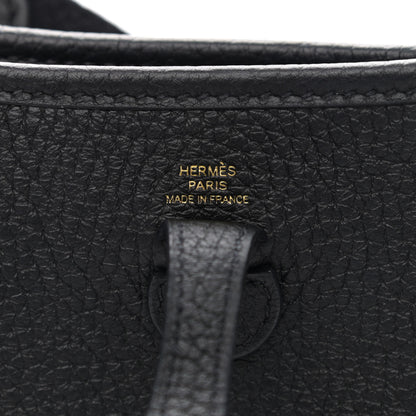 Hermes Taurillon Clemence Evelyne TPM Black 6 of 11