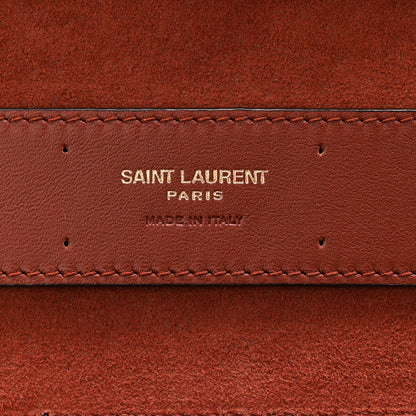 Saint Laurent Canvas Le Monogramme Small Jewelry Case Chestnut 7 of 8