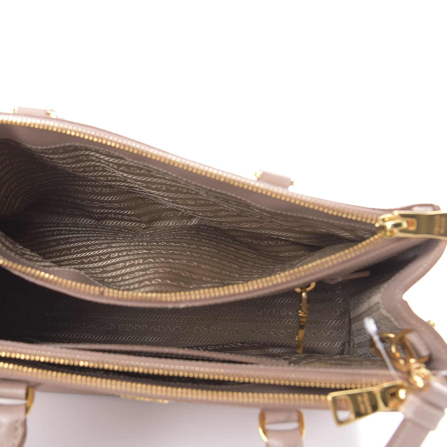 Prada Saffiano Small Galleria Double Zip Tote Cammeo 5 of 19