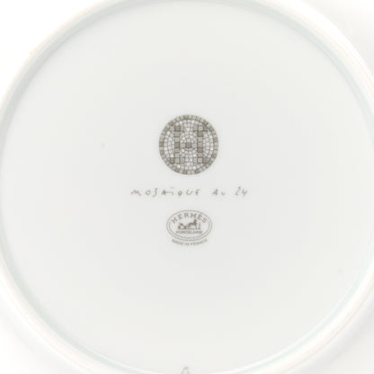 Hermes Porcelain Mosaique Au 24 Cereal Bowl Silver 4 of 5