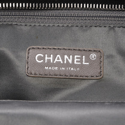 Chanel Lambskin East West Sharpei Shopping Tote Black 6 of 16