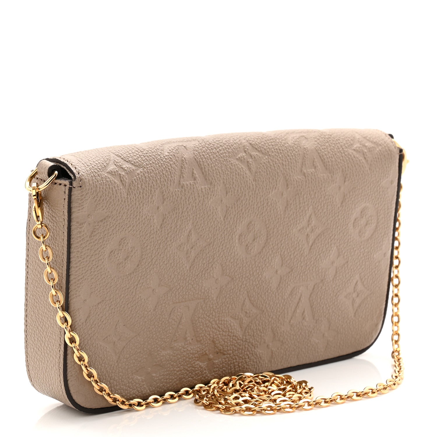 Louis Vuitton Empreinte Pochette Felicie Chain Wallet Tourterelle 4 of 11