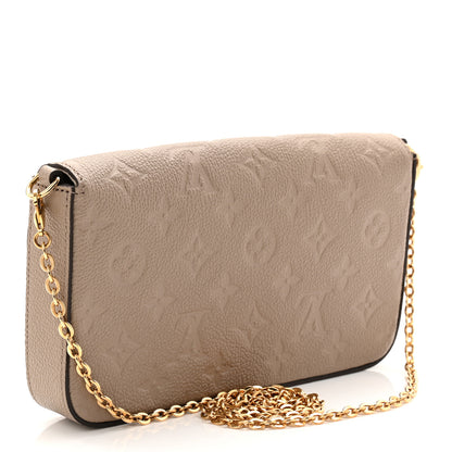 Louis Vuitton Empreinte Pochette Felicie Chain Wallet Tourterelle 4 of 11