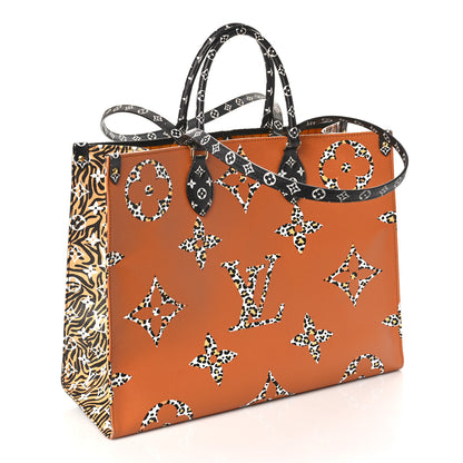 Louis Vuitton Monogram Giant Jungle Onthego GM Black 3 of 8