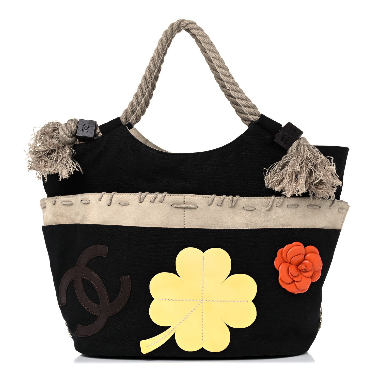 Chanel Canvas Cruise Rope Cabas Tote Black 1 of 13