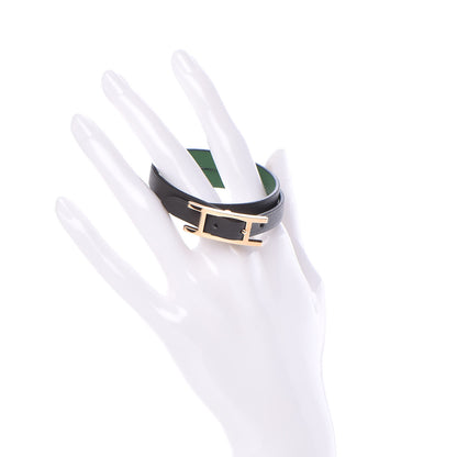 Hermes Swift Behapi Double Tour Bracelet T1 Graphite Vert Bengale 2 of 6