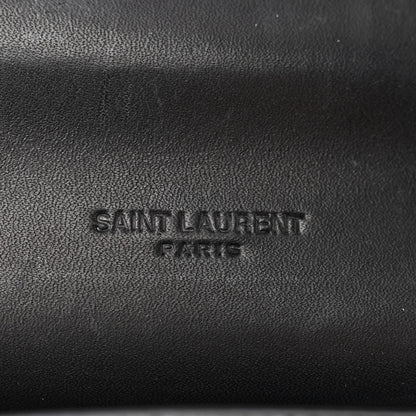 Saint Laurent Smooth Calfskin Classic Monogram Small Kaia Satchel Black 6 of 9