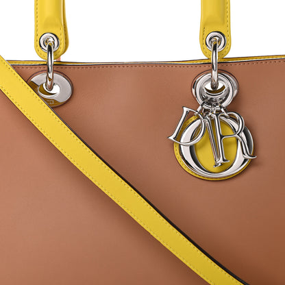 Christian Dior Smooth Calfskin Medium Tri-Color Diorissimo Tote Biscuit Rose 10 of 13