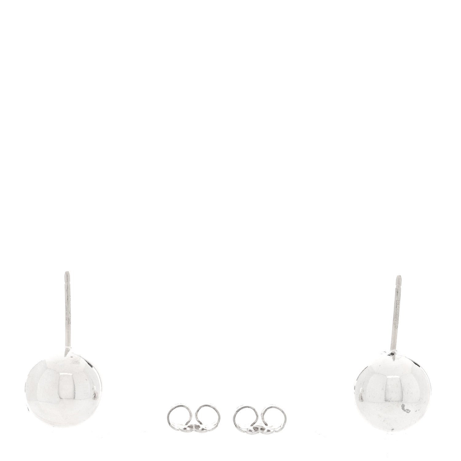 Tiffany Sterling Silver 10mm HardWear Ball Earrings 3 of 4