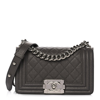 Chanel Caviar Quilted Small Boy Flap Grey 1 of 11