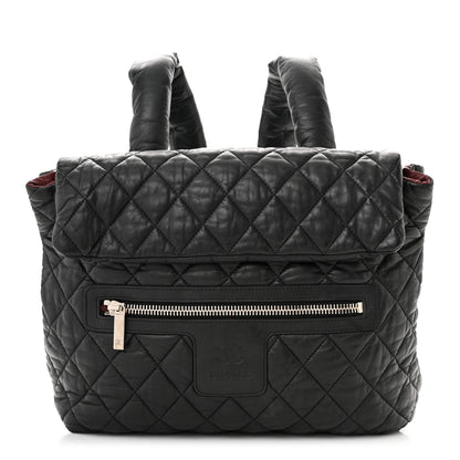 Chanel Lambskin Quilted Coco Cocoon Backpack Black 1 of 11