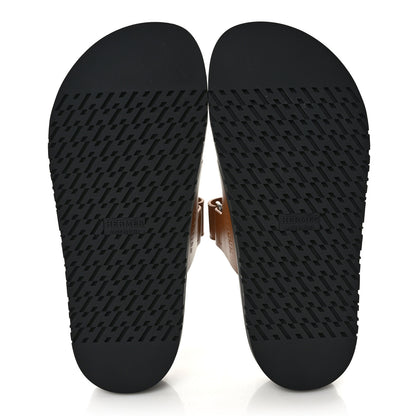 Hermes Calfskin Womens Chypre Sandals 36.5 Naturel 5 of 9