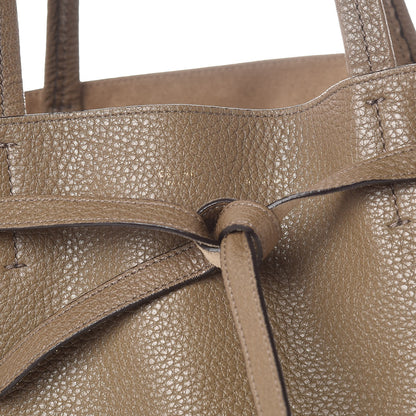 Celine Shiny Grained Calfskin Small Belt Cabas Phantom Souris 6 of 20