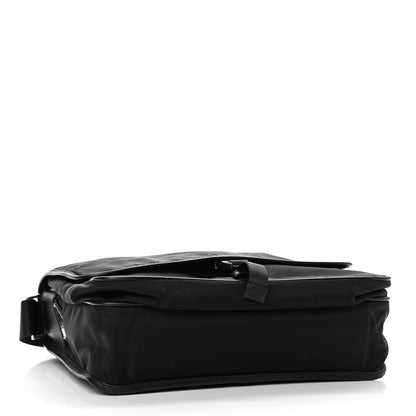 Prada Tessuto Nylon Saffiano Logo Messenger Bag Black 4 of 9
