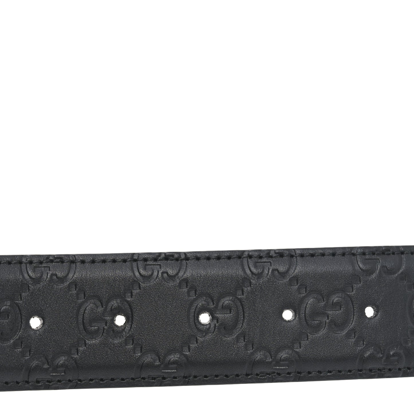 Guccissima Signature Interlocking G 40mm Belt 115 46 Black