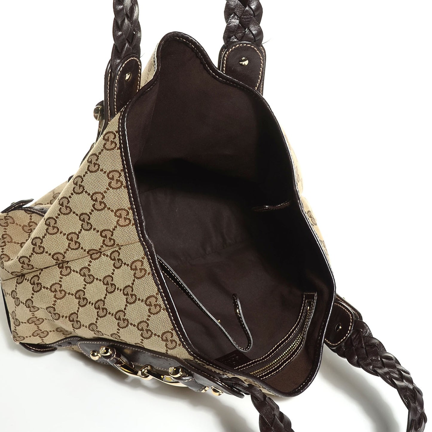 Monogram Small Pelham Shoulder Bag Dark Brown