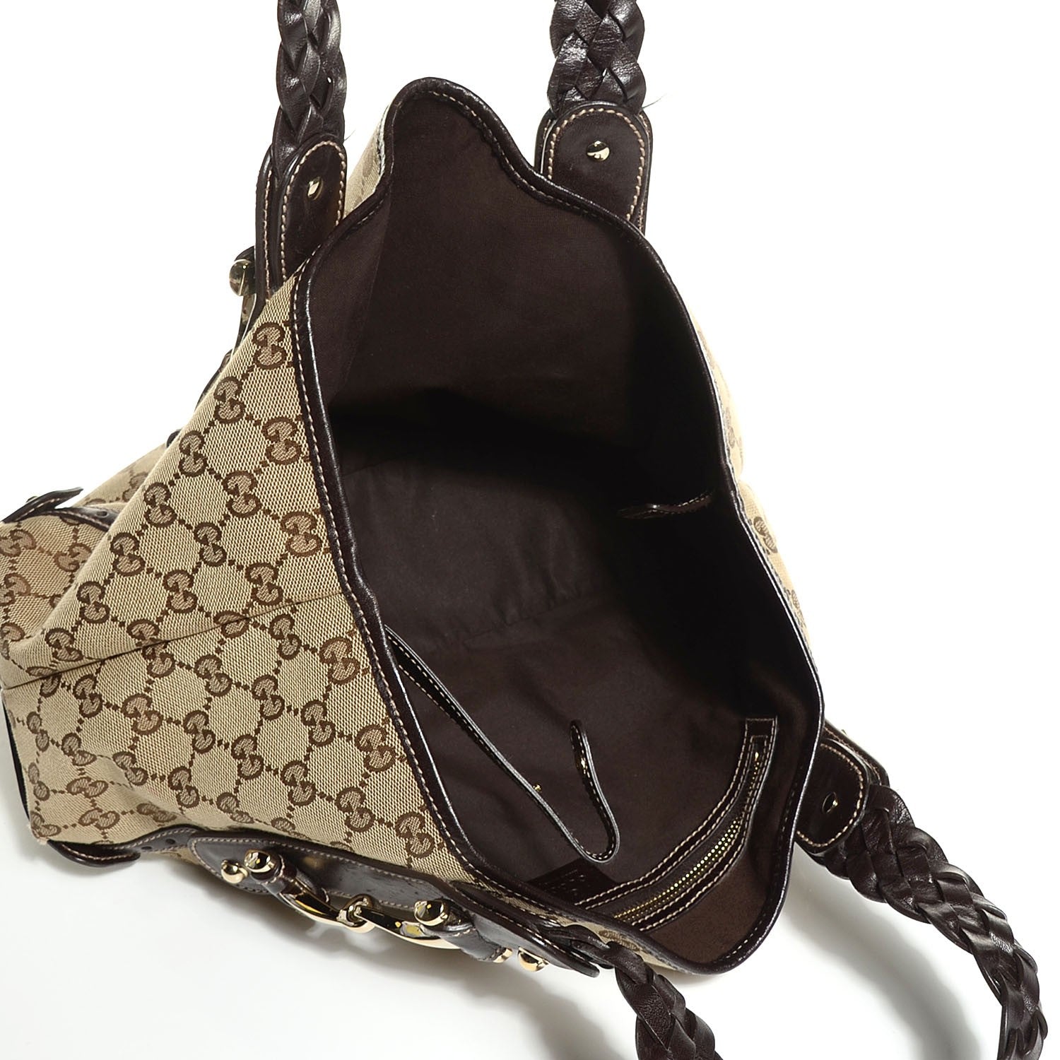 Gucci Monogram Small Pelham Shoulder Bag Dark Brown 5 of 10